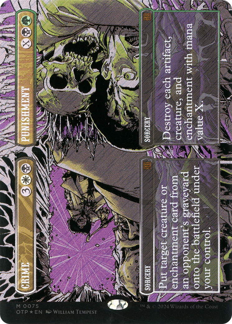 Crime // Punishment (OTP-075) [Breaking News]: (Showcase) (Borderless) Foil