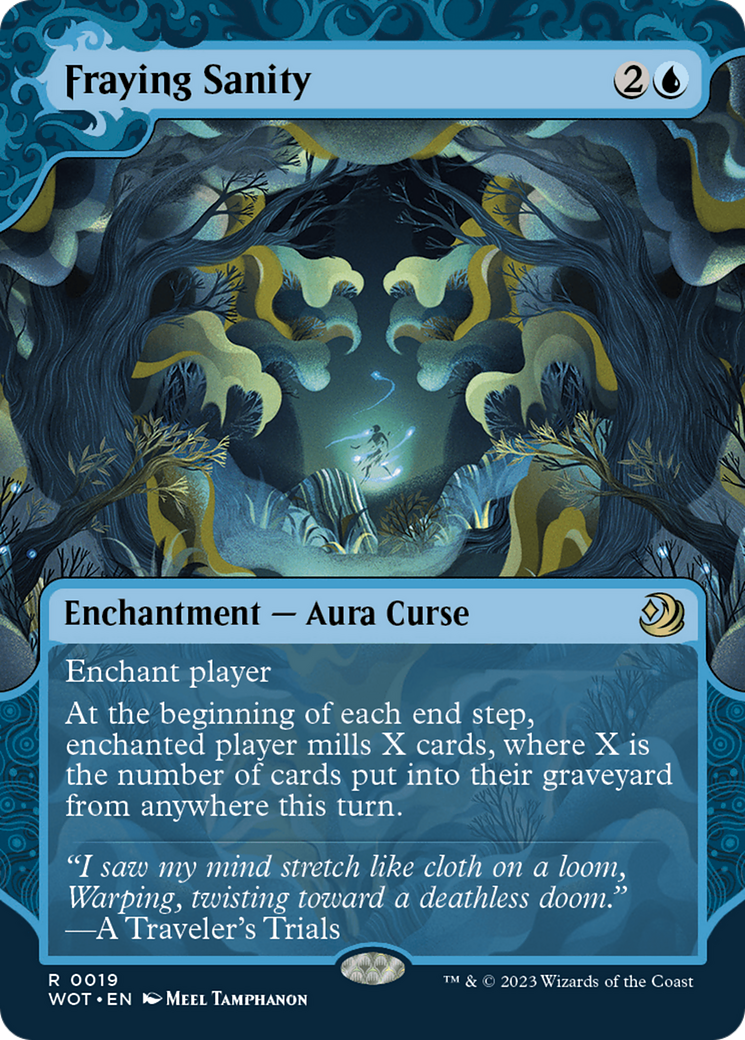 Fraying Sanity (WOT-019) [Wilds of Eldraine: Enchanting Tales]: (Showcase) (Borderless)