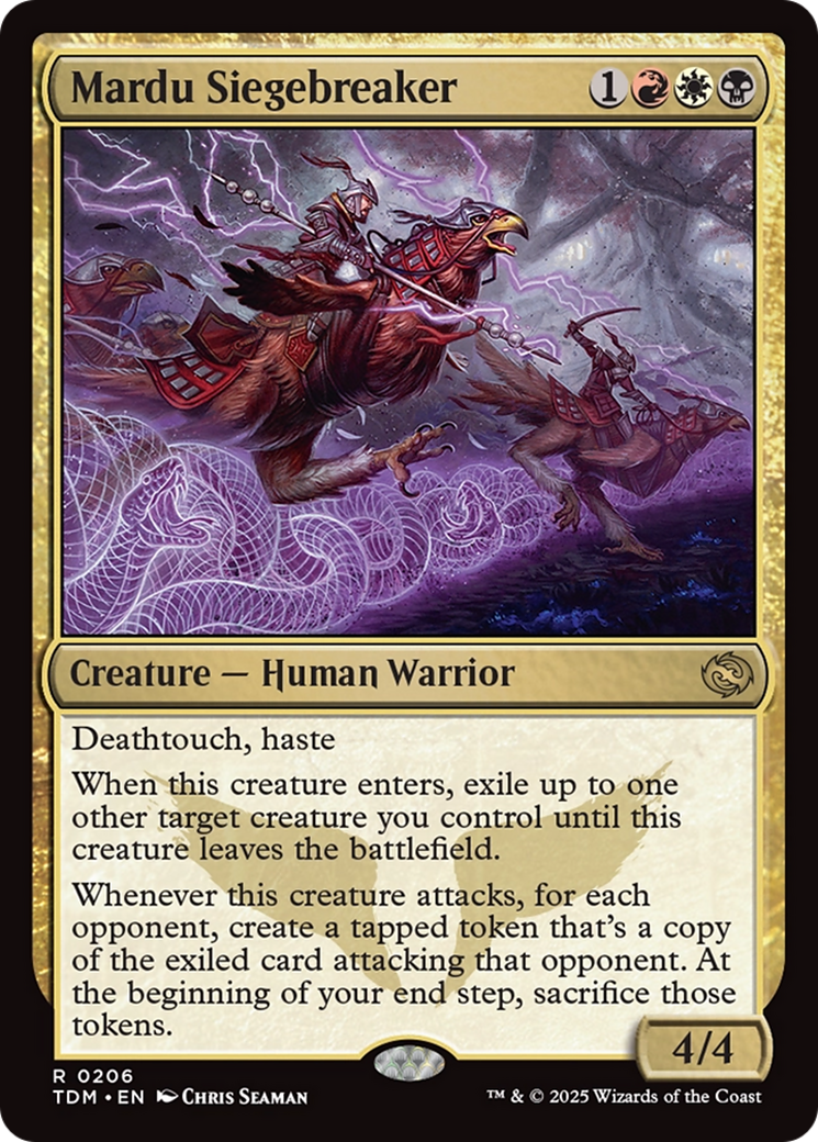 Mardu Siegebreaker (TDM-206) [Tarkir: Dragonstorm] Foil
