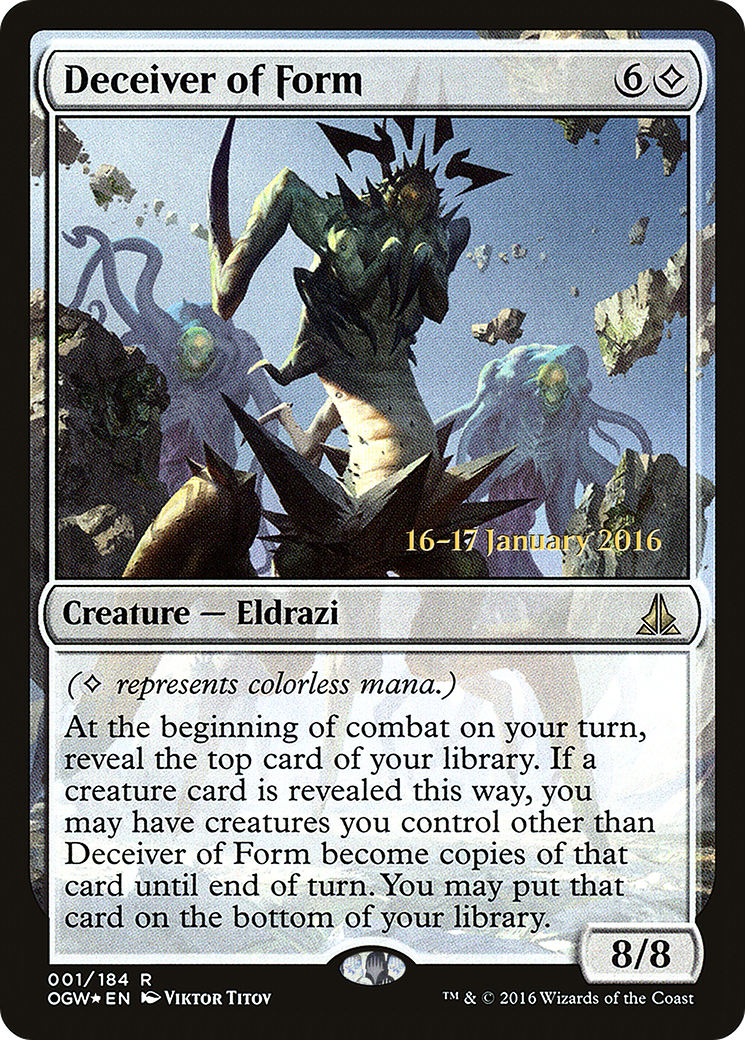 Deceiver of Form (PRE-01S) [Oath of the Gatewatch Promos] Foil