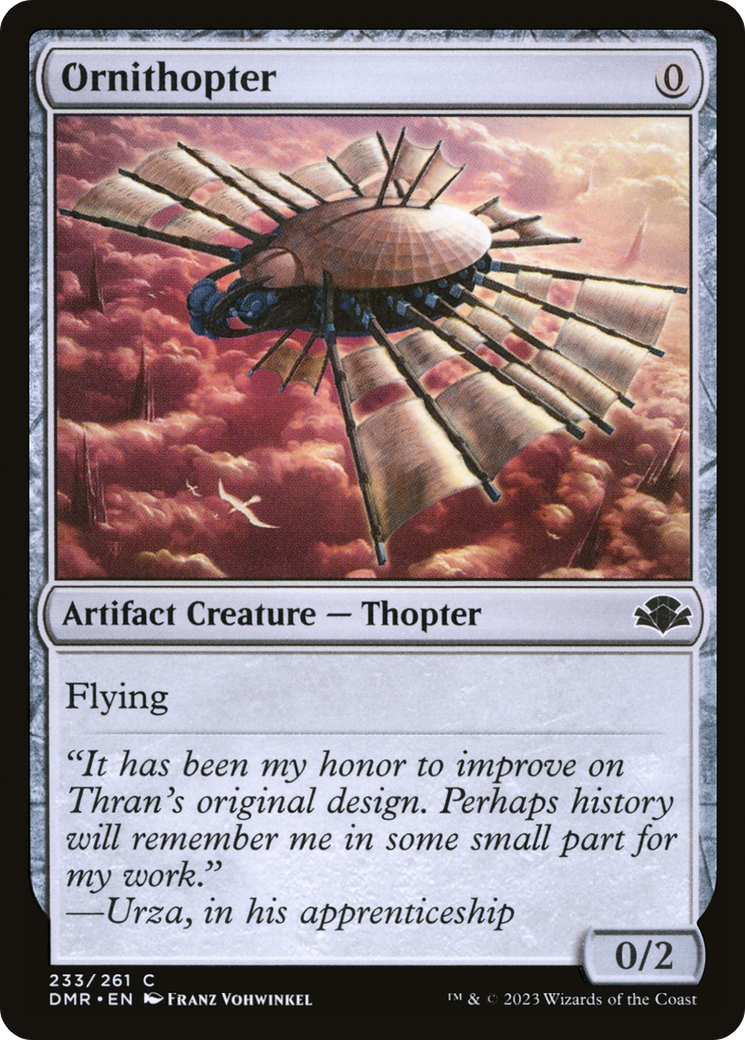 Ornithopter (DMR-233) [Dominaria Remastered] Foil