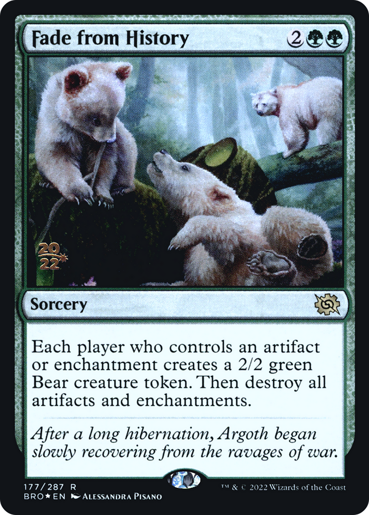 Fade from History (PRE-177) [The Brothers' War Promos] Foil