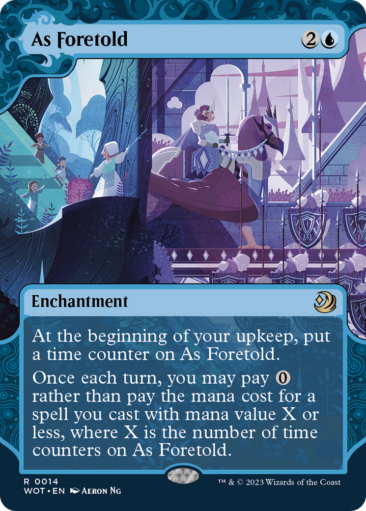 As Foretold (WOT-014) [Wilds of Eldraine: Enchanting Tales]: (Showcase) (Borderless)