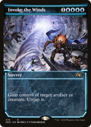 Invoke the Winds (NEO-370) [Kamigawa: Neon Dynasty]: (Showcase) Foil