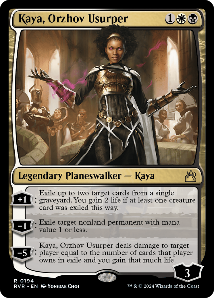 Kaya, Orzhov Usurper (RVR-194) [Ravnica Remastered] Foil