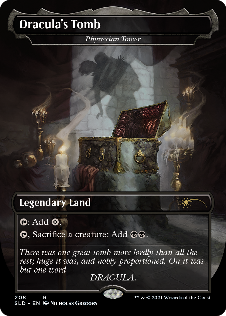 Dracula's Tomb - Phyrexian Tower (SLD-208) (Borderless) [Secret Lair Drop]