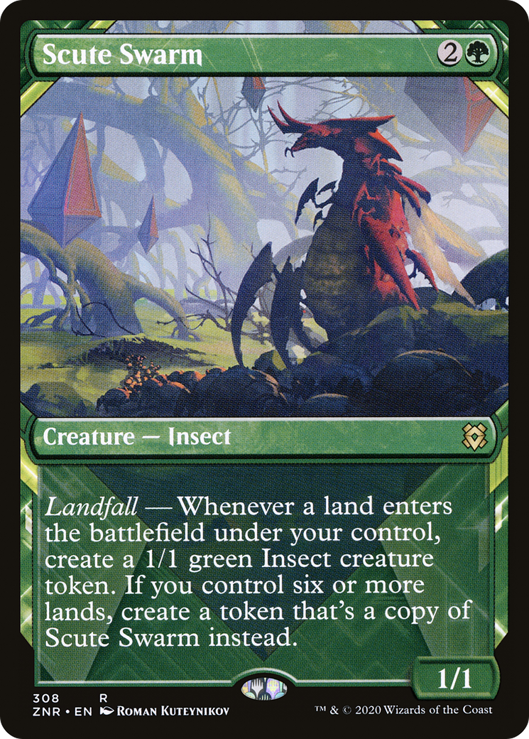 Scute Swarm (Showcase) (ZNR-308) [Zendikar Rising]