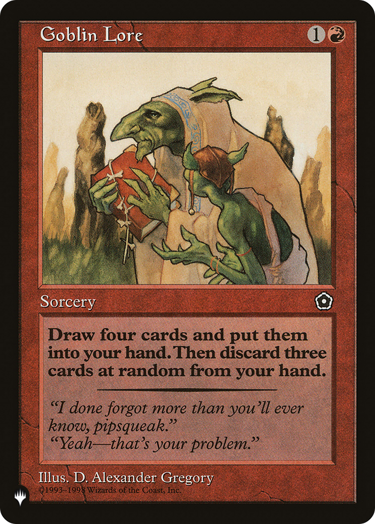 Goblin Lore (LIST-P02-99) [The List]