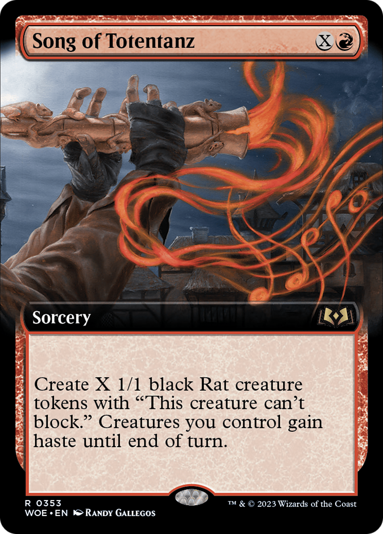 Song of Totentanz (WOE-353) [Wilds of Eldraine]: (Extended Art)