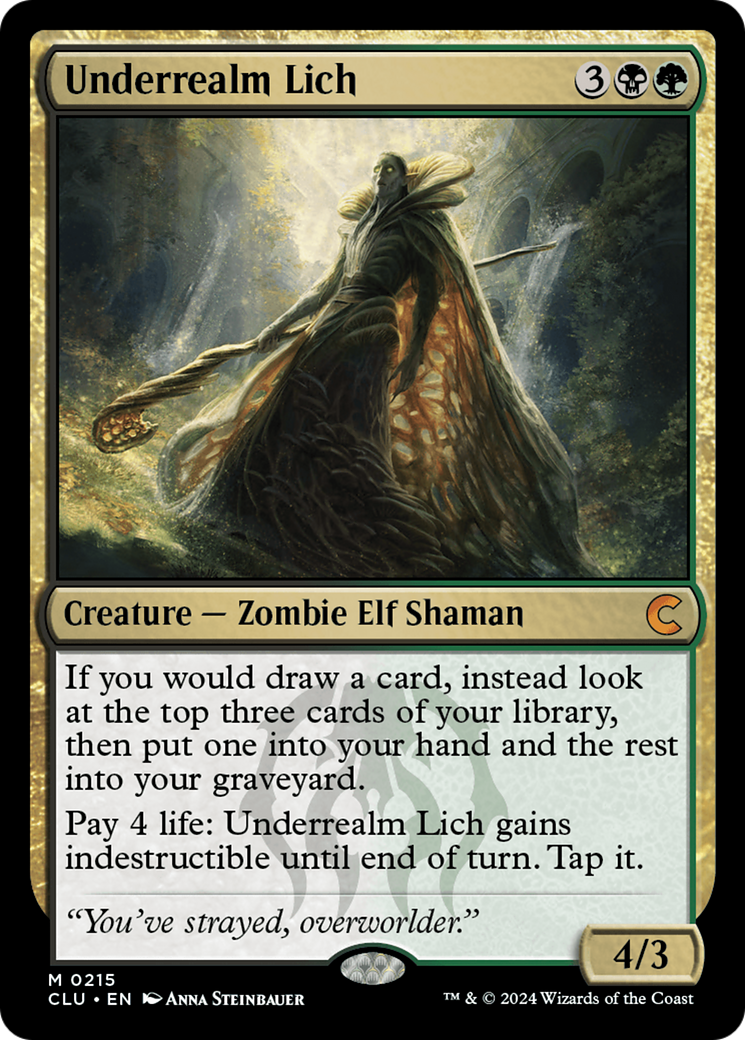 Underrealm Lich (CLU-215) [Ravnica: Clue Edition]