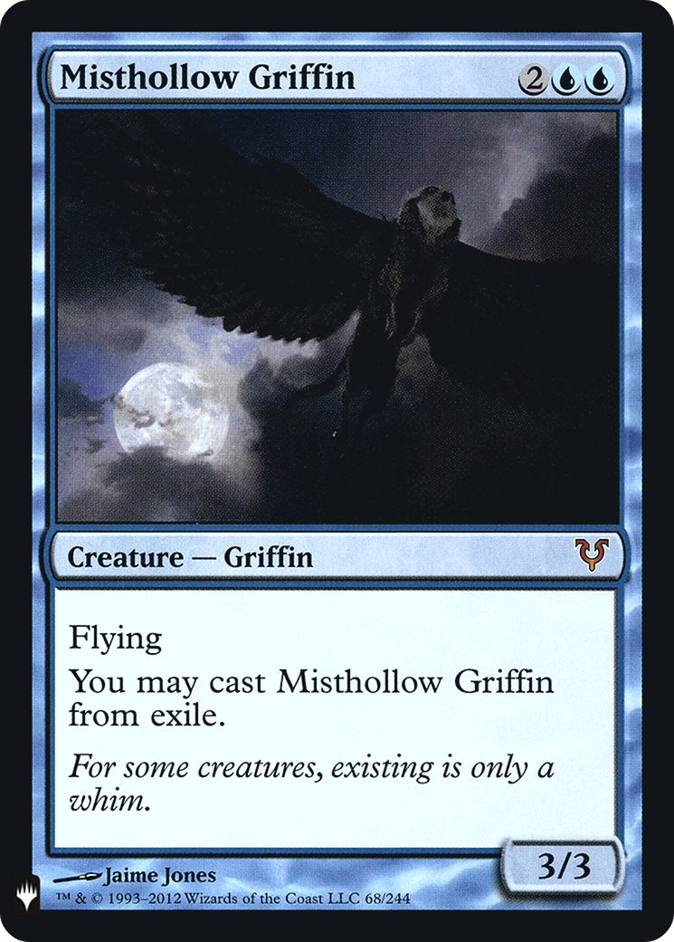 Misthollow Griffin (LIST-AVR-68) [The List] Foil