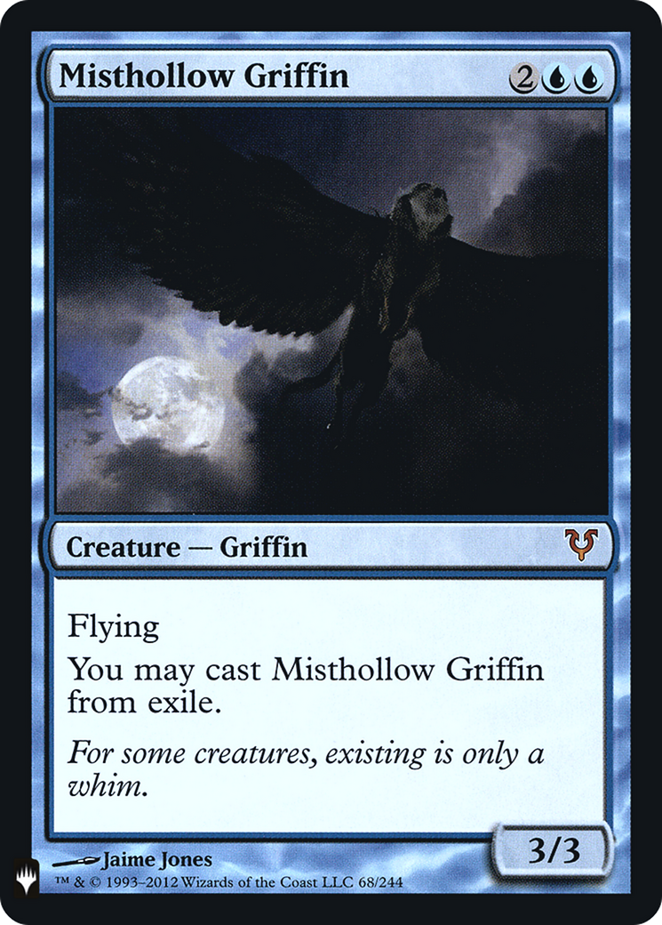 Misthollow Griffin (LIST-AVR-68) [The List] Foil