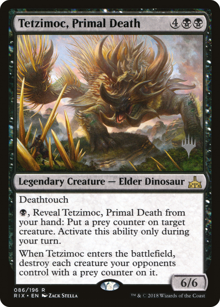 Tetzimoc, Primal Death (PPM20-86P) [Rivals of Ixalan Promos] Foil