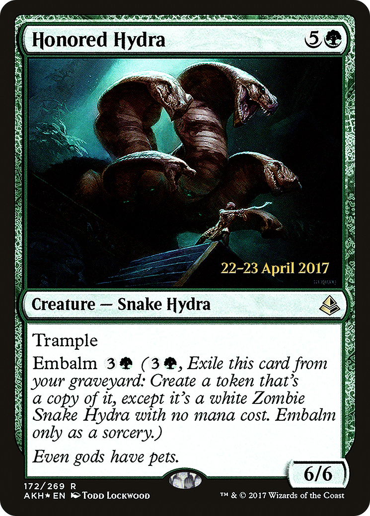Honored Hydra (PRE-172S) [Amonkhet Promos] Foil
