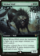 Wicked Wolf (ELD-374) [Throne of Eldraine]: (Extended Art)