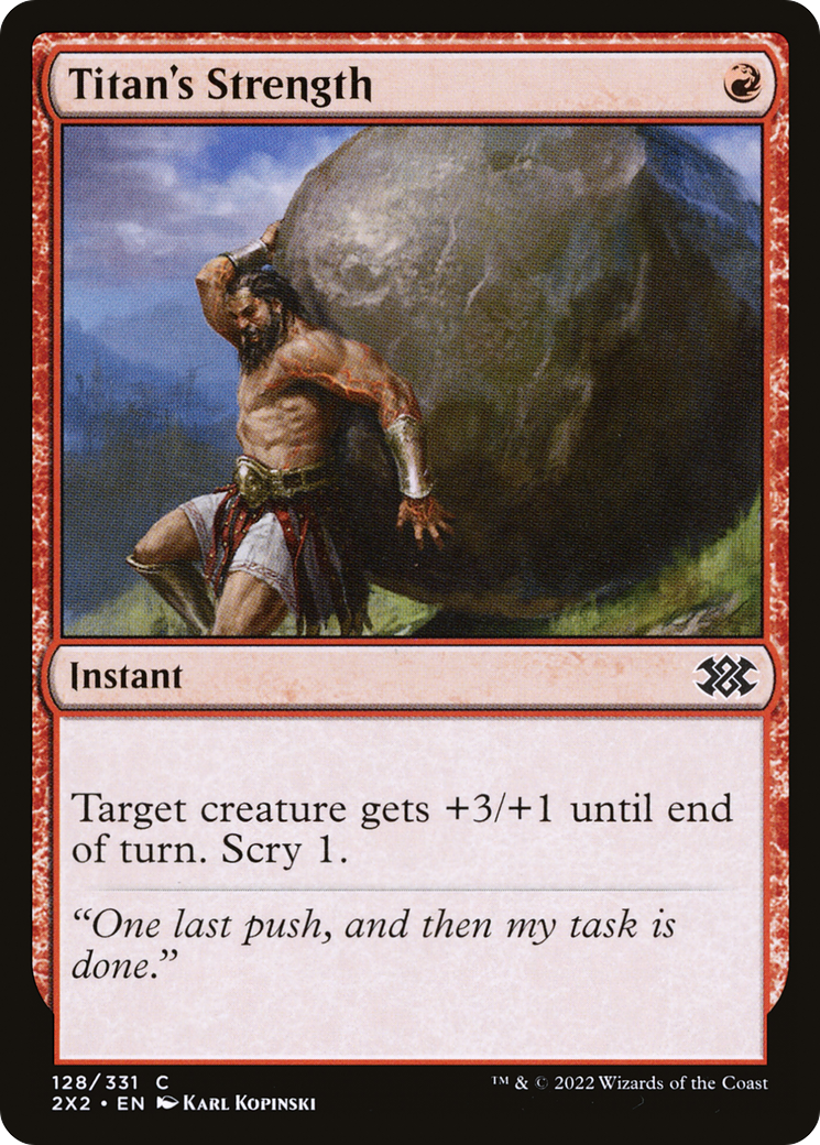 Titan's Strength (2X2-128) [Double Masters 2022]