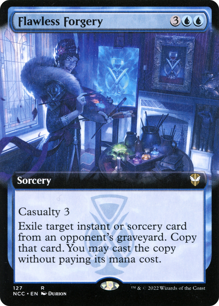 Flawless Forgery (NCC-127) [New Capenna Commander]: (Extended Art)