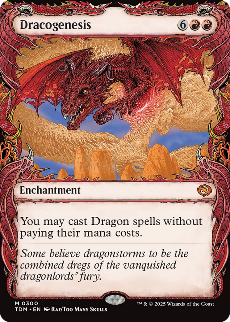 Dracogenesis (TDM-300) [Tarkir: Dragonstorm]: (Showcase, enchantment) Foil