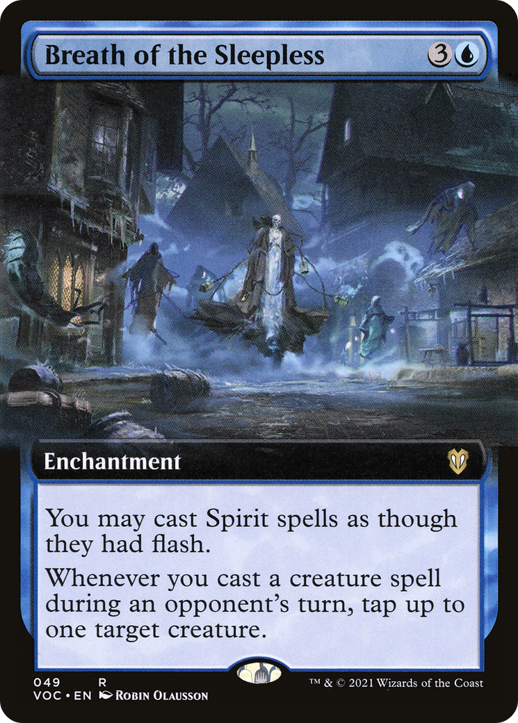 Breath of the Sleepless (Extended Art) (VOC-049) [Crimson Vow Commander]