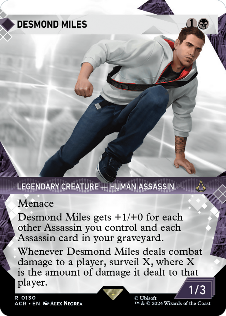 Desmond Miles (ACR-130) [Assassin's Creed]: (Showcase) (Borderless) Foil
