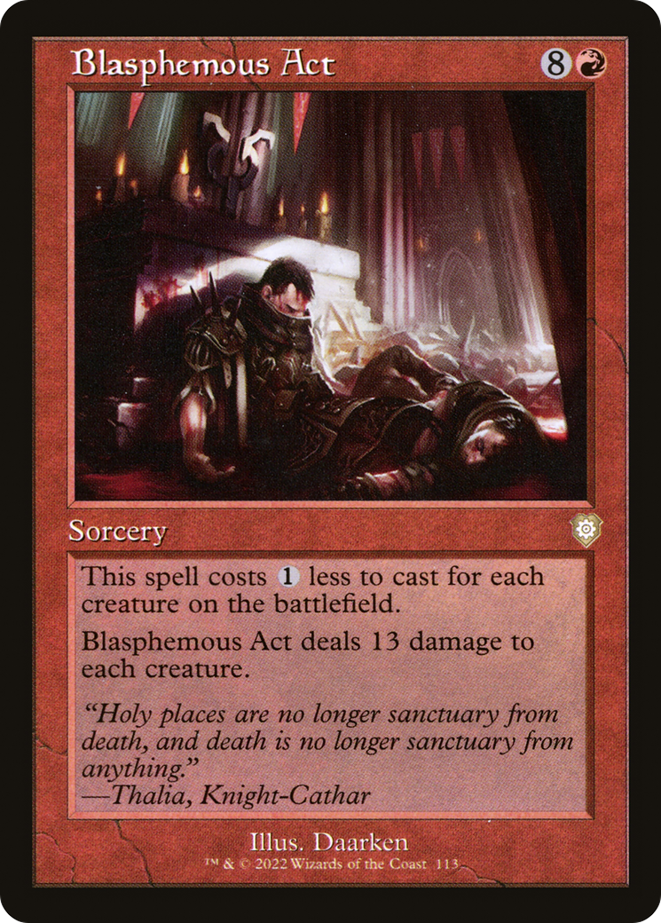 Blasphemous Act (Retro Frame) (BRC-113) [The Brothers' War Commander]