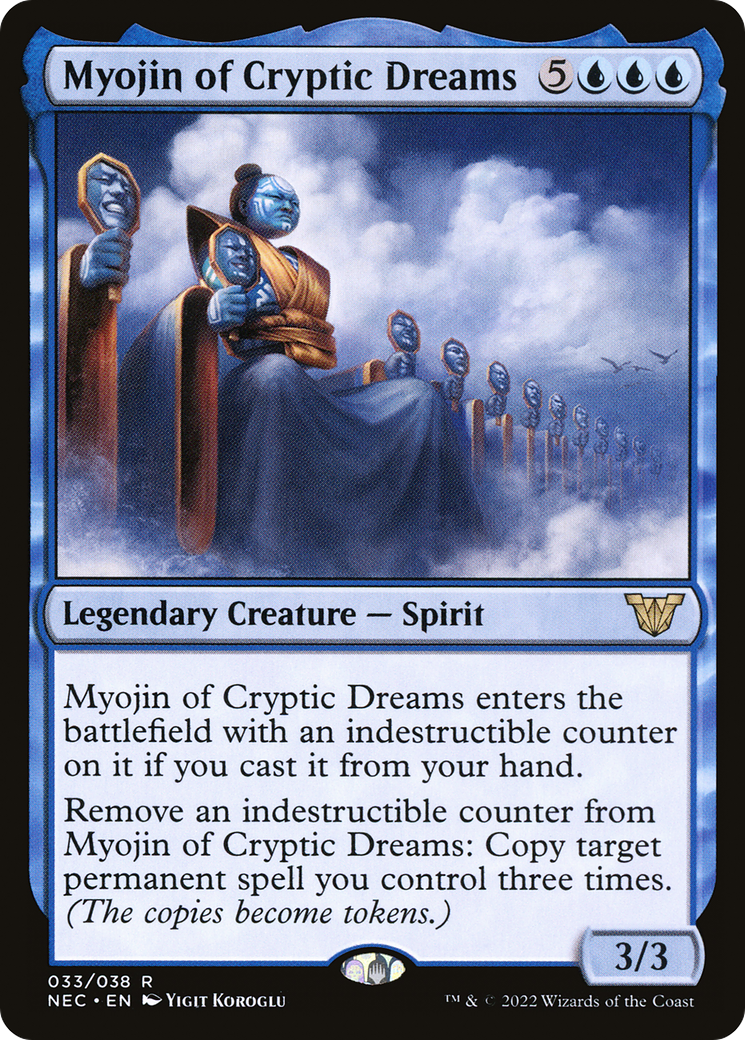 Myojin of Cryptic Dreams (NEC-033) [Neon Dynasty Commander] Foil
