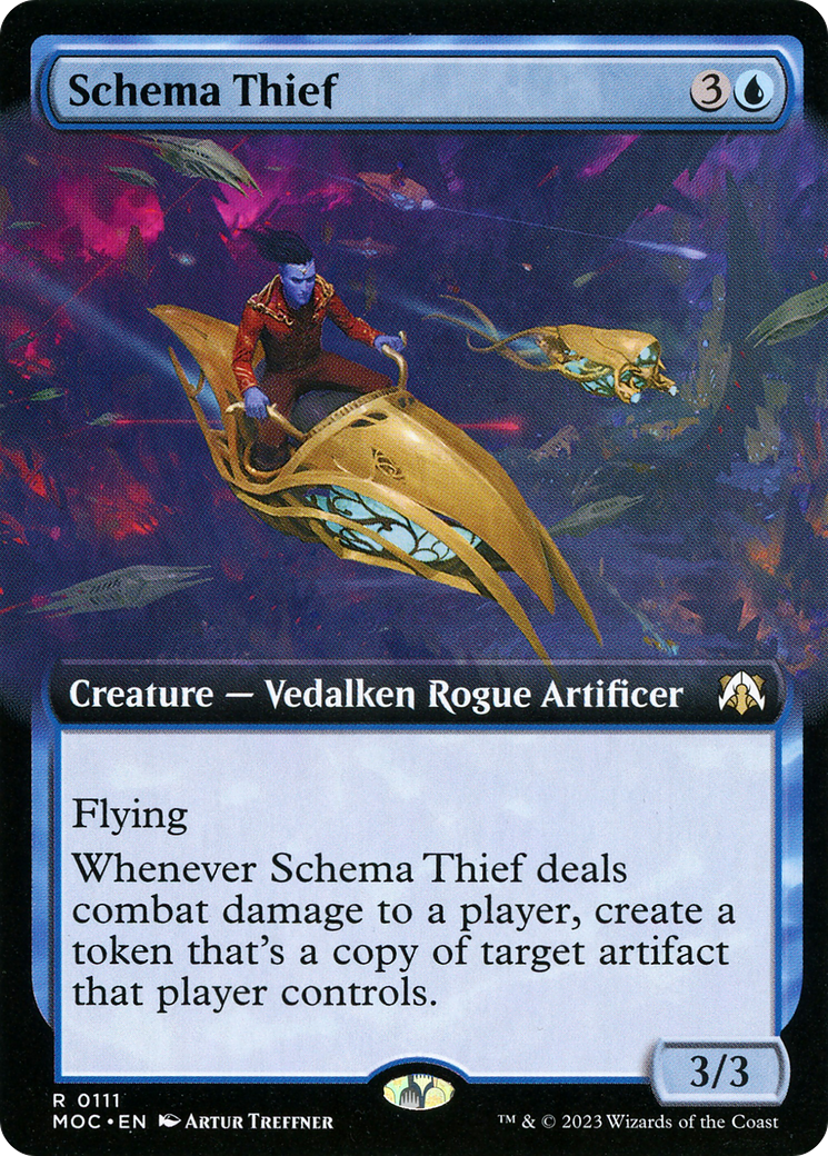 Schema Thief (MOC-111) [March of the Machine Commander]: (Extended Art) Foil