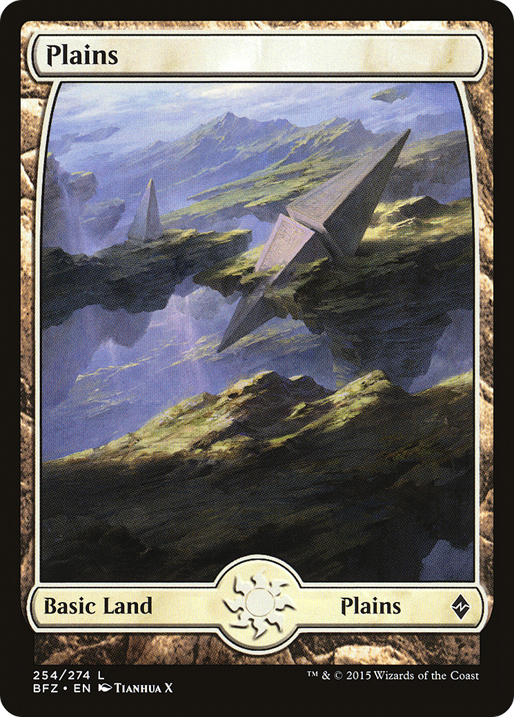 Plains (254) - Full Art (BFZ-254) [Battle for Zendikar]