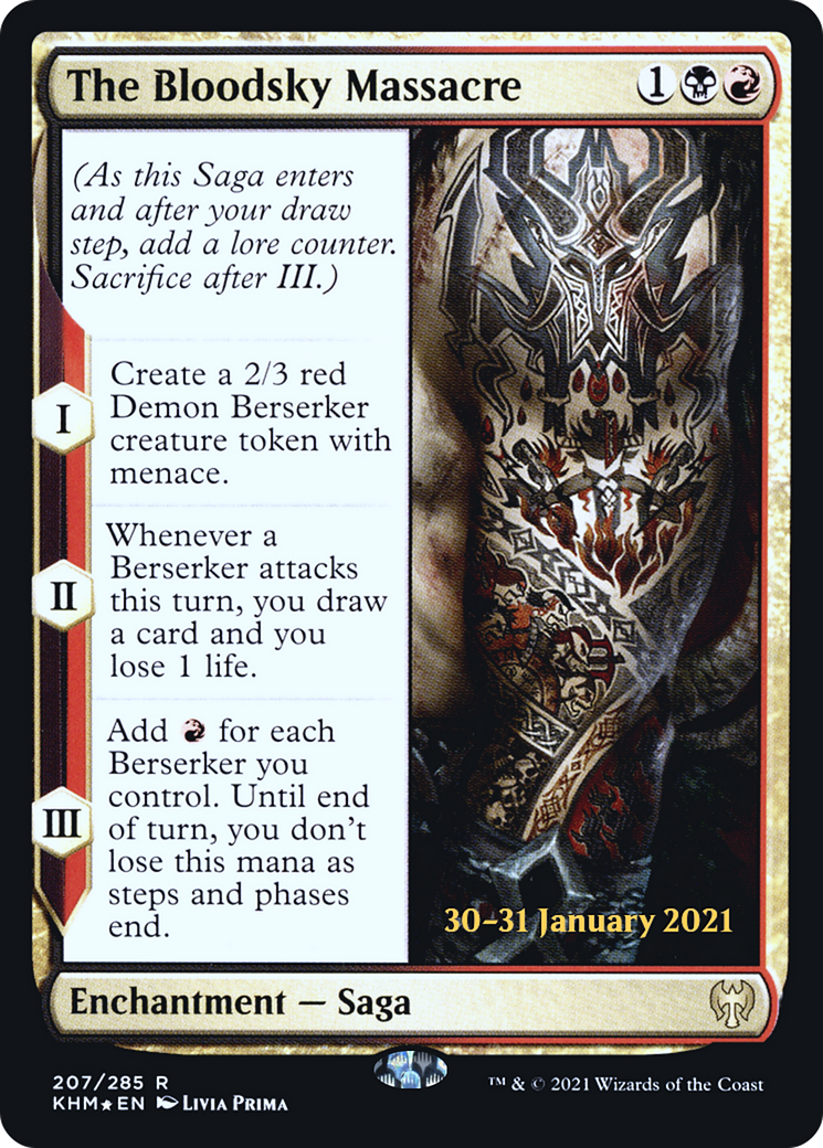 The Bloodsky Massacre (PRE-207S) [Kaldheim Promos] Foil