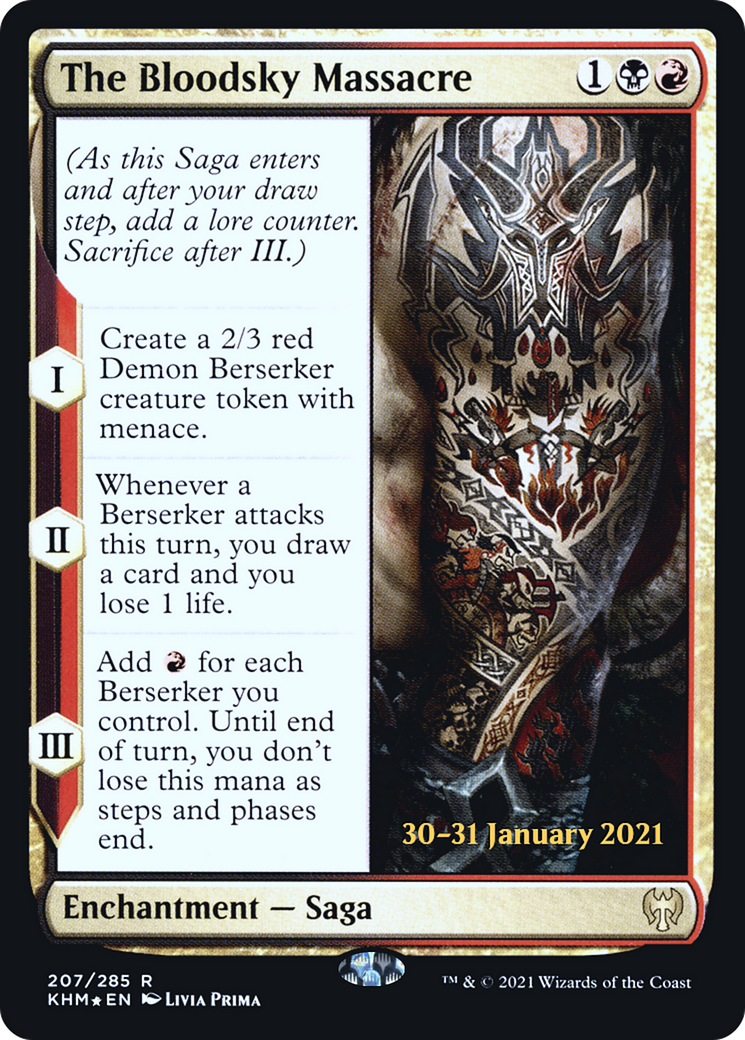 The Bloodsky Massacre (PRE-207S) [Kaldheim Promos] Foil