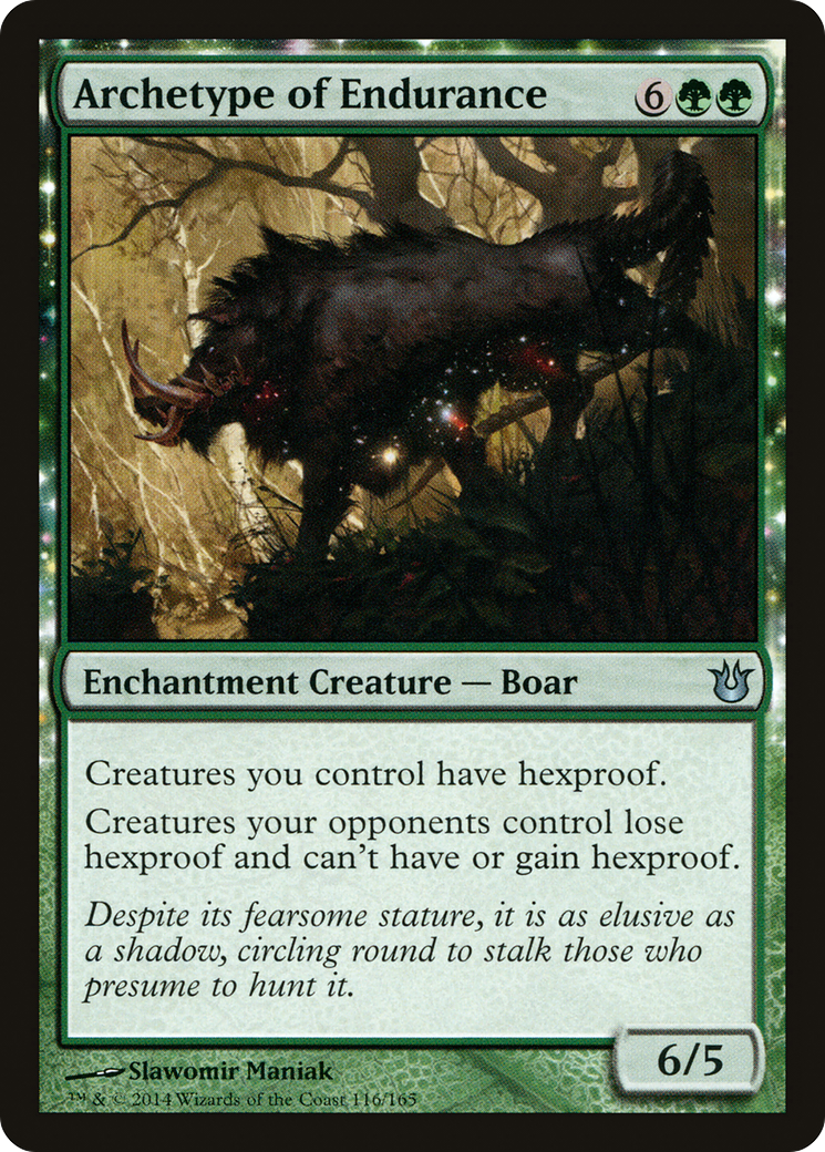 Archetype of Endurance (BNG-116) [Born of the Gods]: (enchantment) Foil