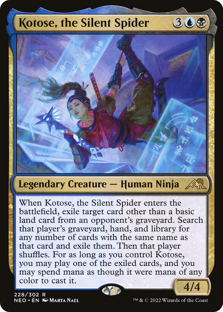 Kotose, the Silent Spider (NEO-228) [Kamigawa: Neon Dynasty]