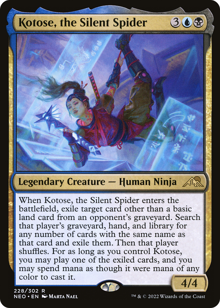 Kotose, the Silent Spider (NEO-228) [Kamigawa: Neon Dynasty]