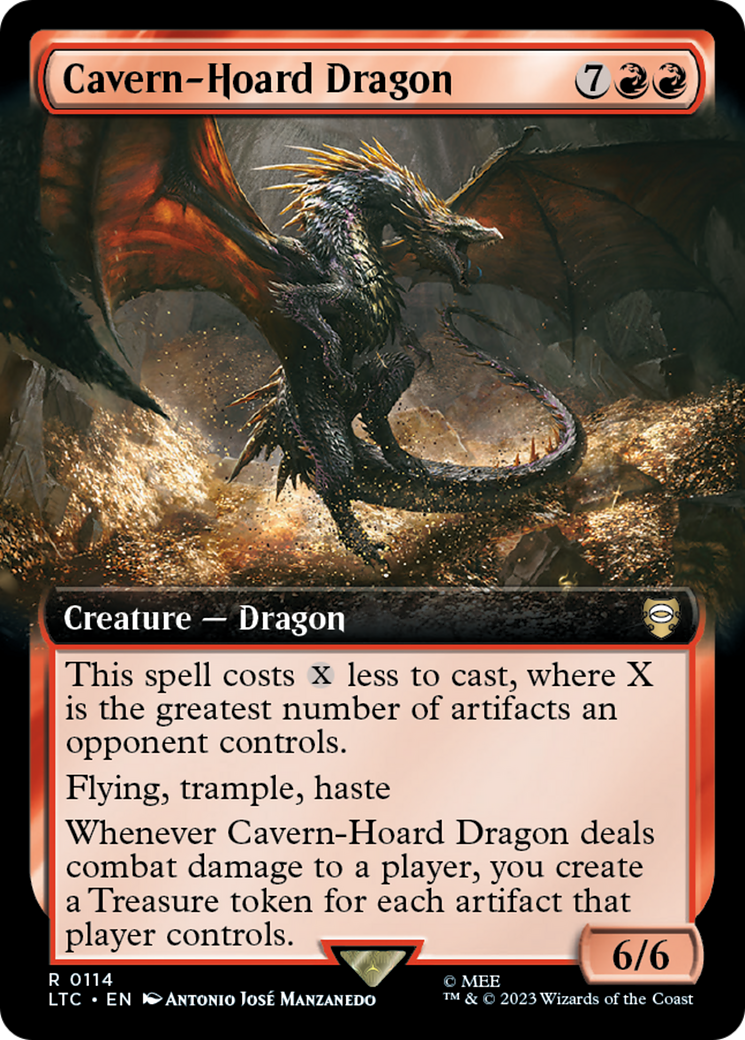 Cavern-Hoard Dragon (Extended Art) (LTC-114) [Tales of Middle-earth Commander]