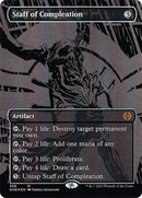 Staff of Compleation (ONE-358) [Phyrexia: All Will Be One] (Borderless) Foil