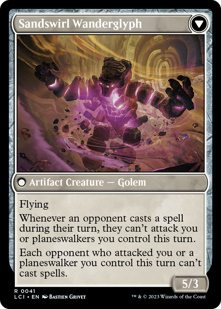 Unstable Glyphbridge // Sandswirl Wanderglyph (PRE-41S) [The Lost Caverns of Ixalan Promos] Foil