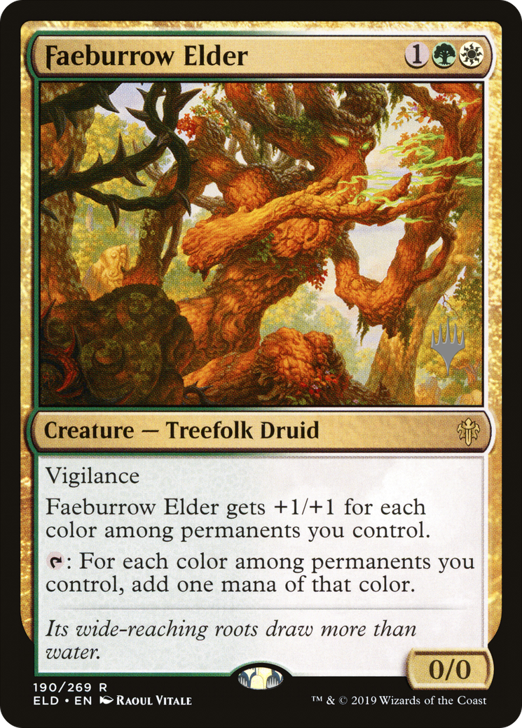 Faeburrow Elder (PPELD-190P) [Promo Pack: Throne of Eldraine Promos]