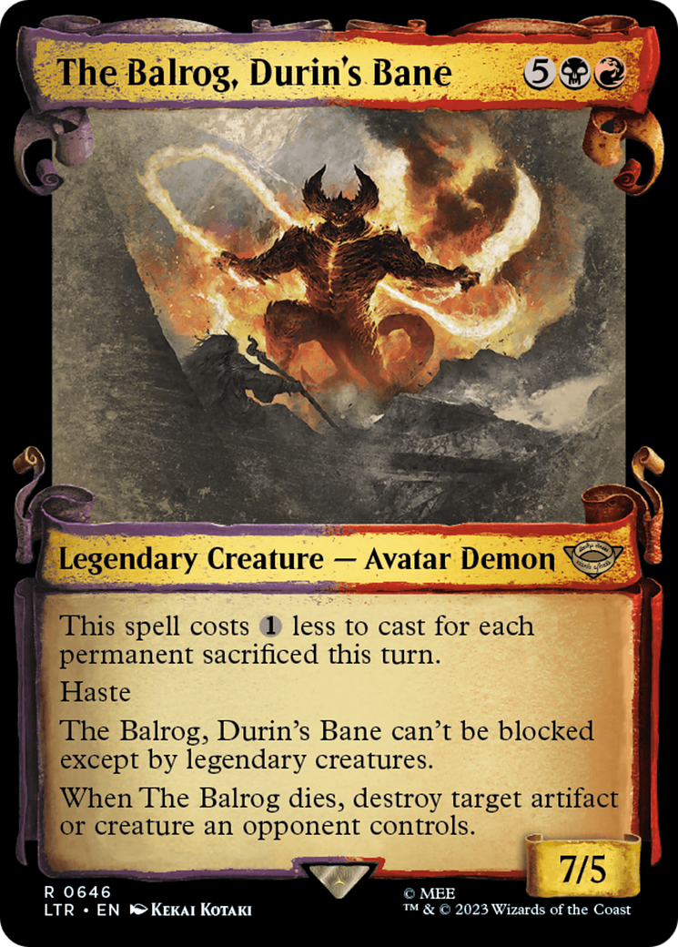 The Balrog, Durin's Bane (Showcase Scrolls) (LTR-646) [The Lord of the Rings: Tales of Middle-earth]
