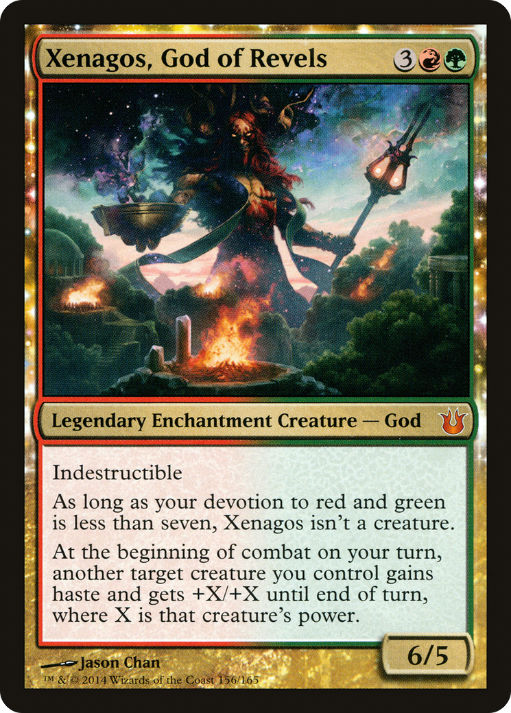 Xenagos, God of Revels (BNG-156) [Born of the Gods]: (enchantment) Foil