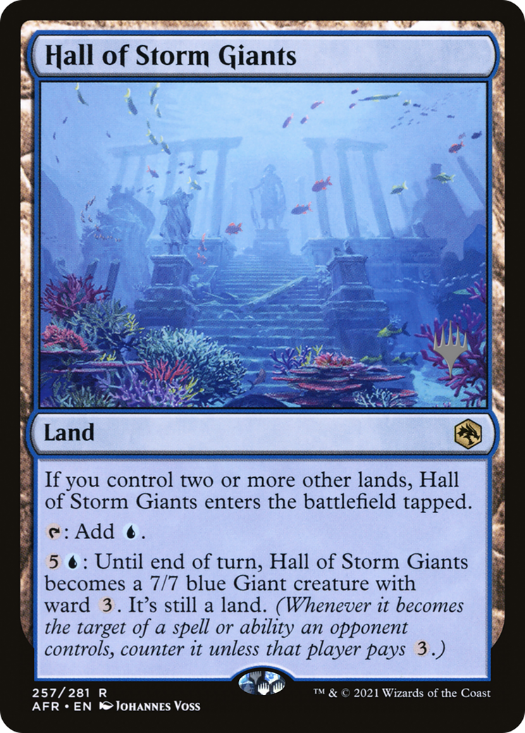 Hall of Storm Giants (PPAFR-257P) [Adventures in the Forgotten Realms Promos] Foil