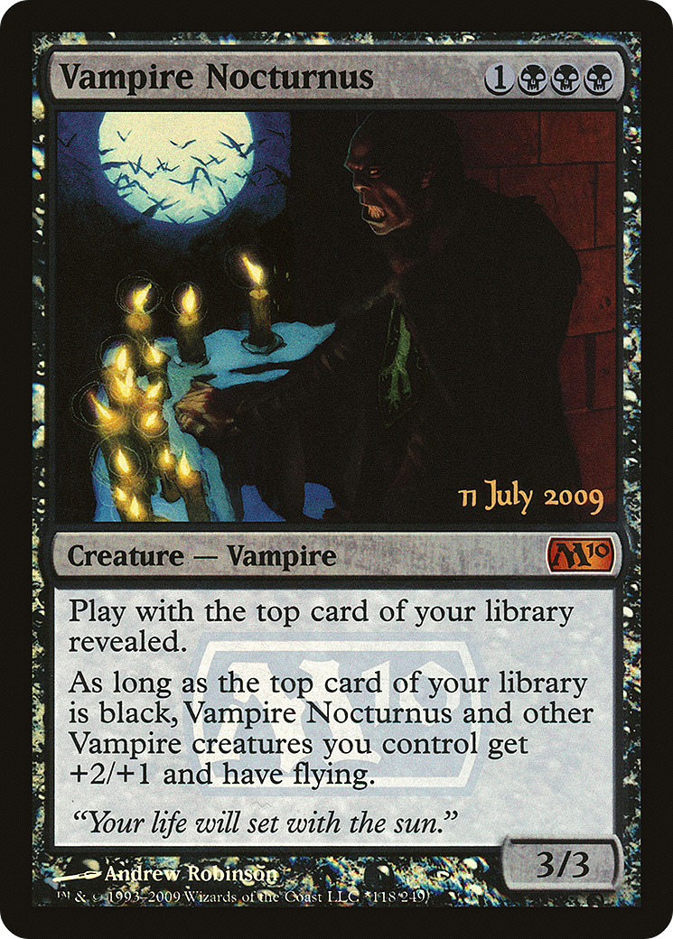 Vampire Nocturnus (PRE-118★) [Magic 2010 Promos] Foil