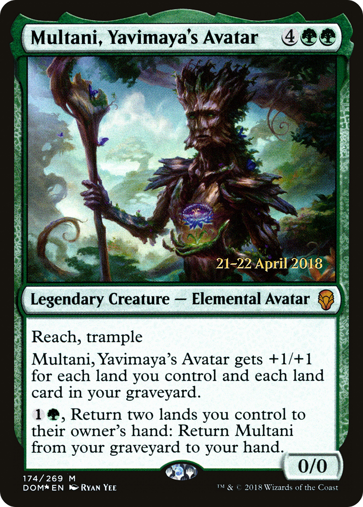 Multani, Yavimaya's Avatar (PRE-174S) [Dominaria Promos] Foil