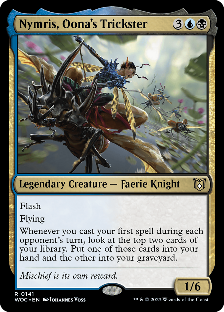 Nymris, Oona's Trickster (WOC-141) [Wilds of Eldraine Commander]