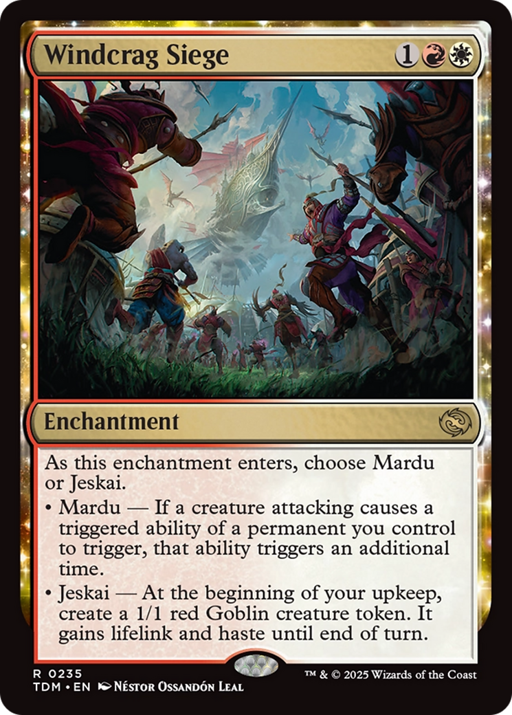 Windcrag Siege (TDM-235) [Tarkir: Dragonstorm]: (enchantment)
