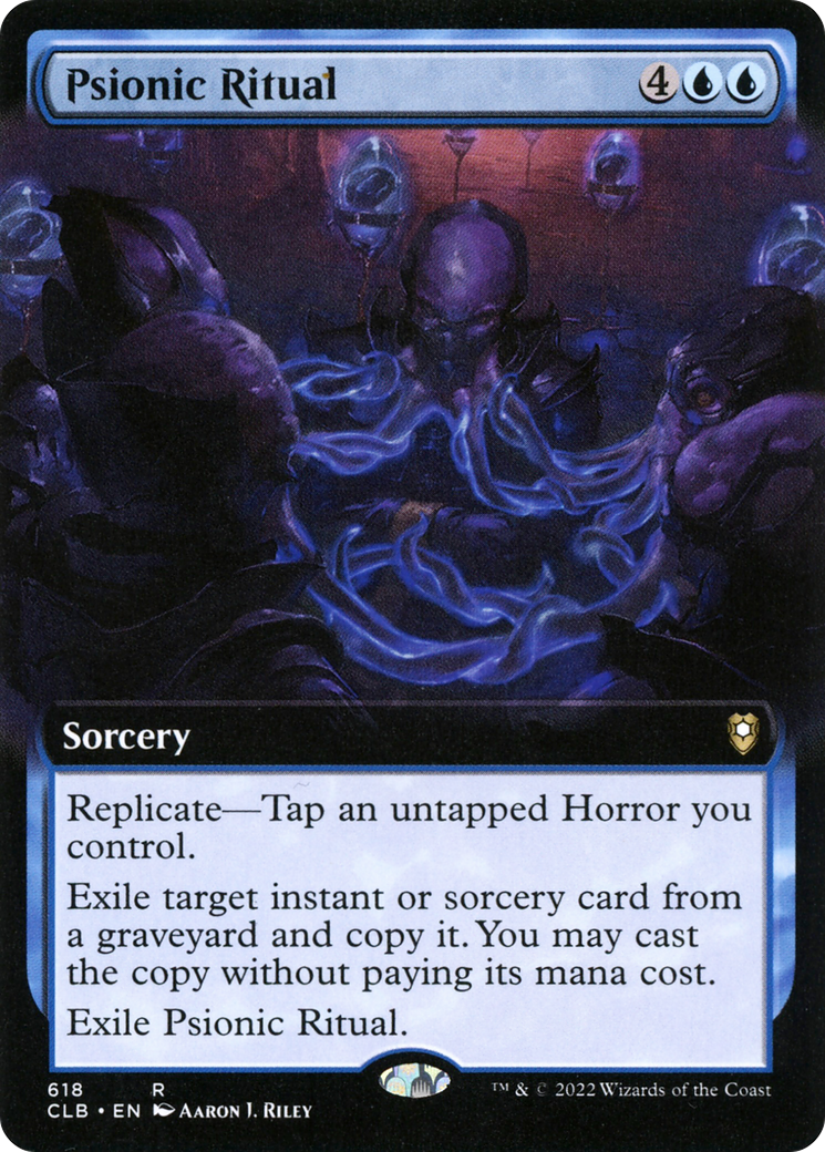 Psionic Ritual (Extended Art) (CLB-618) [Commander Legends: Battle for Baldur's Gate]