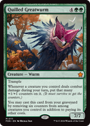 Quilled Greatwurm (FDN-111) [Foundations] Foil