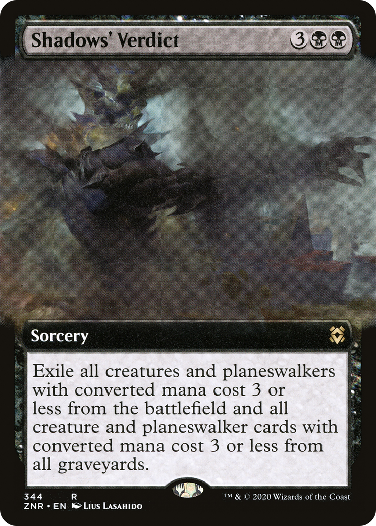 Shadows' Verdict (Extended Art) (ZNR-344) [Zendikar Rising]