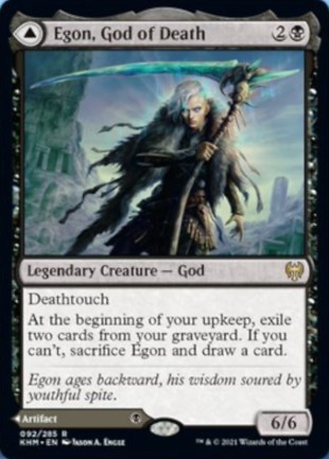 Egon, God of Death // Throne of Death (KHM-092) [Kaldheim] Foil
