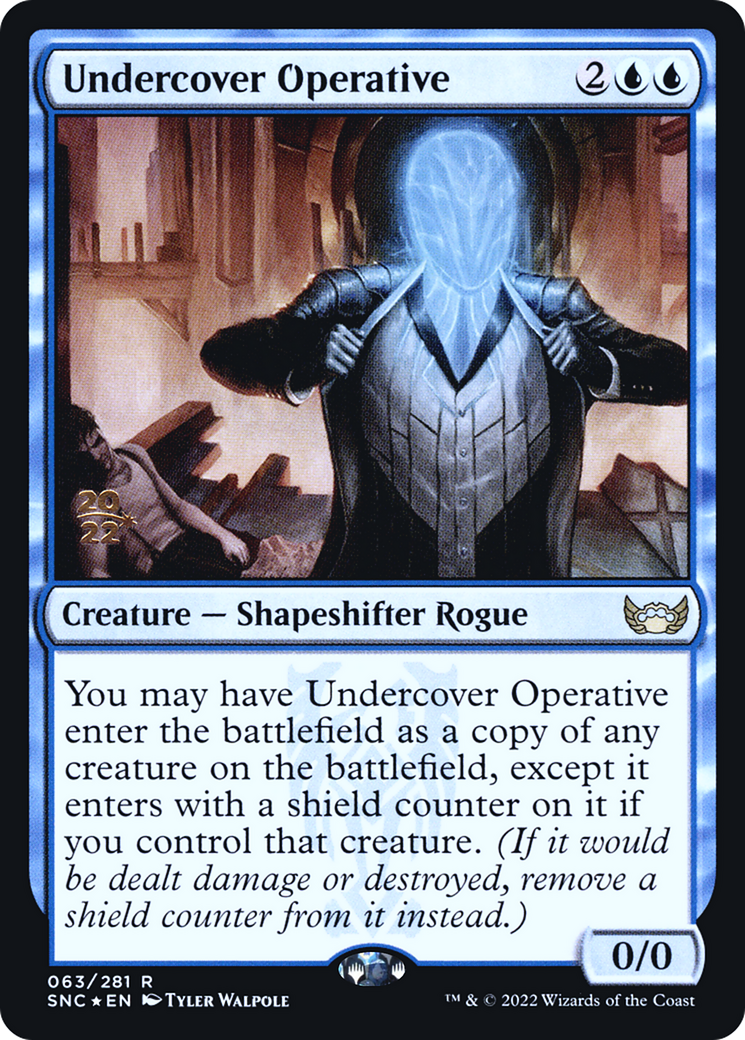 Undercover Operative (PRE-63S) [Streets of New Capenna Promos] Foil