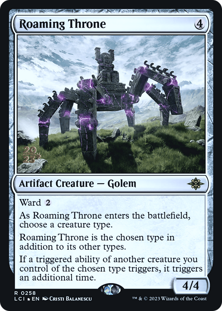 Roaming Throne (PRE-258S) [The Lost Caverns of Ixalan Promos] Foil
